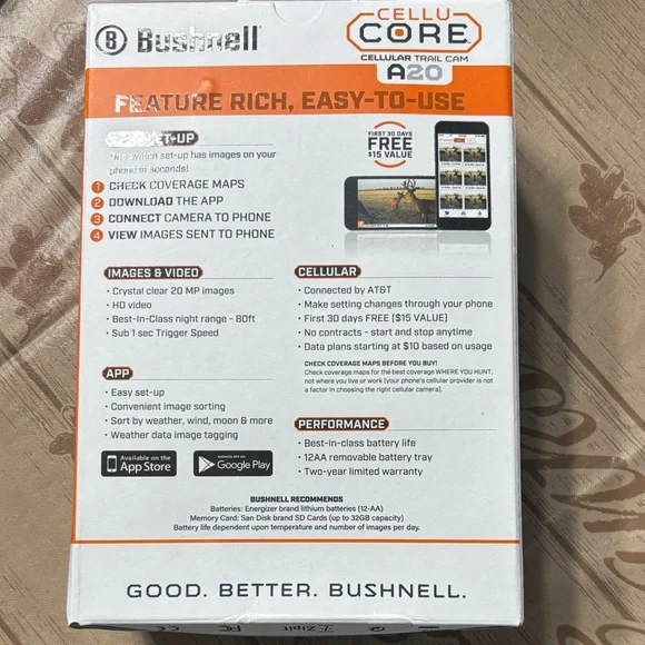 Bushnell CelluCORE A20 Cellular Trail Camera - Gray - Picture 2 of 4